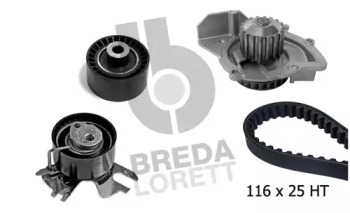 BREDA LORETT kpa0468a -  Водяной насос + комплект зубчатого ремня